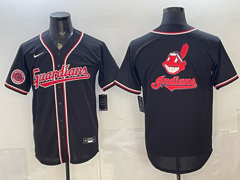 Men 2026 Cleveland Indians blank black Nike MLB Jersey 0621007